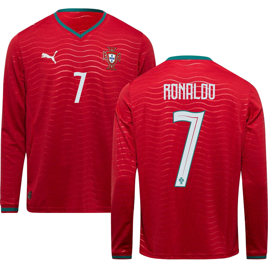 2026 Portugal Home Soccer Long Sleeve Jersey World Cup 2026