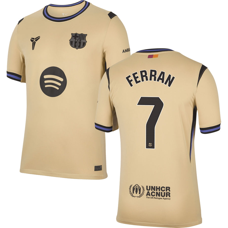 Barcelona FC Away #7 FERRAN Jersey 2025/26 Adults