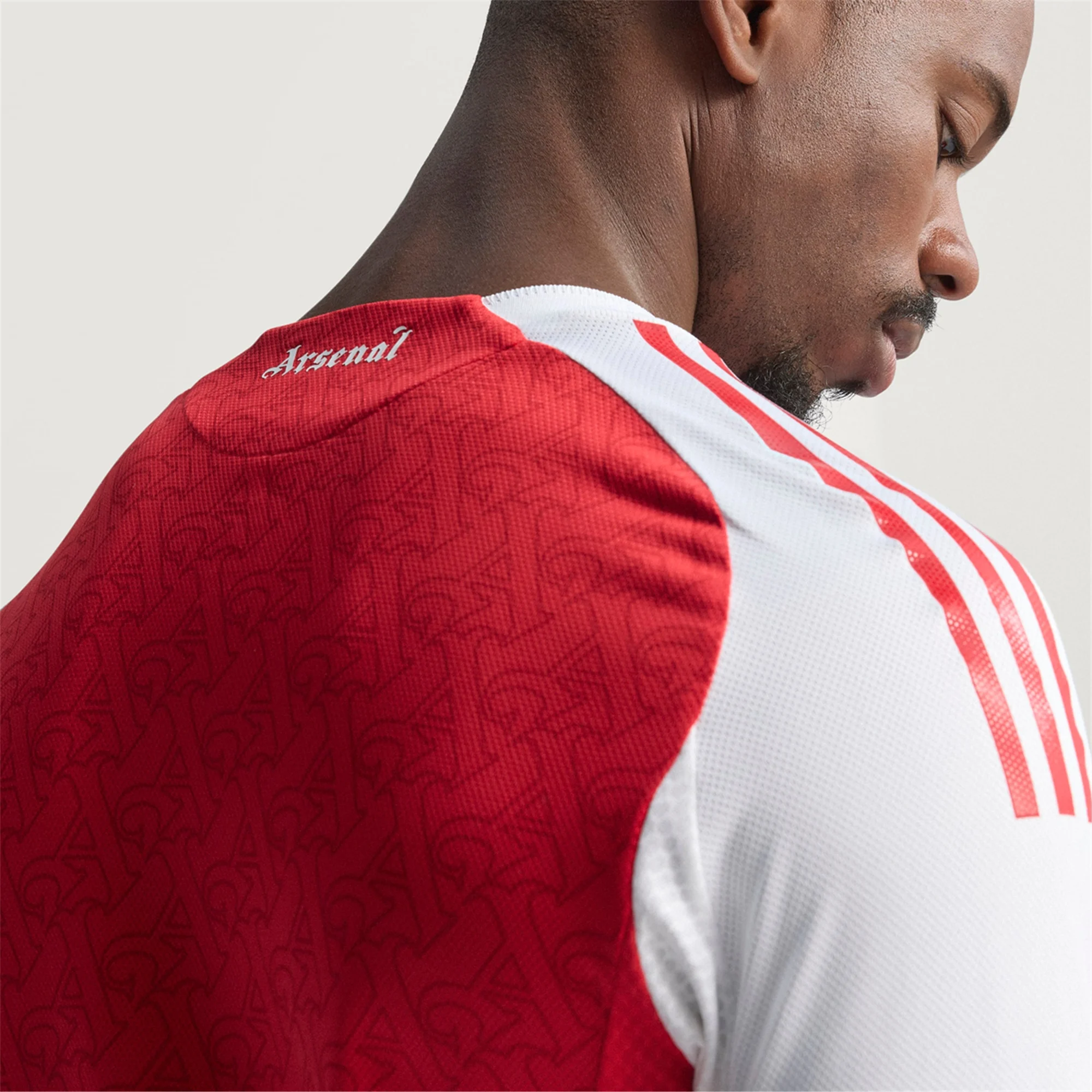 adidas Mikel Merino Arsenal FC Authentic Home Jersey 25/26 w/ EPL Patch (Better Scarlet/White