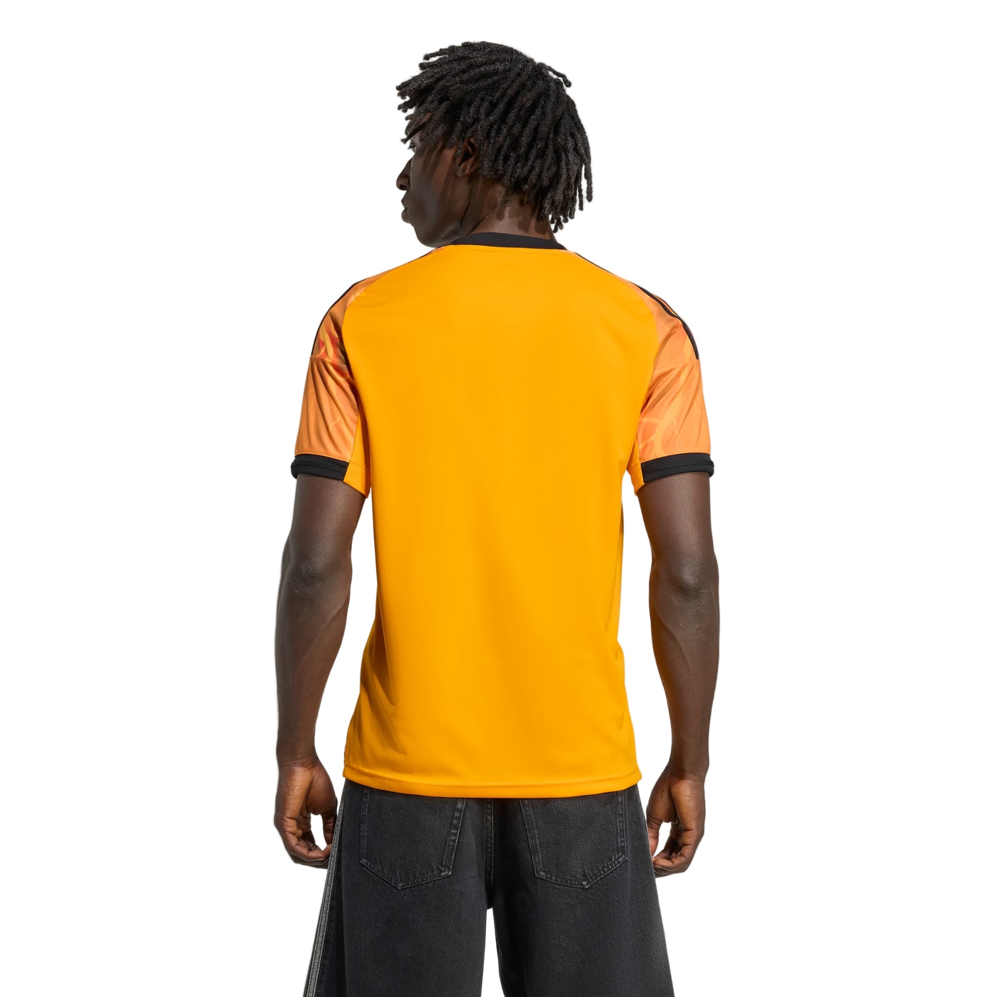 adidas Roma Gianluca Mancini Away Jersey w/ Europa League Patches 25/26 (Orange/Black)