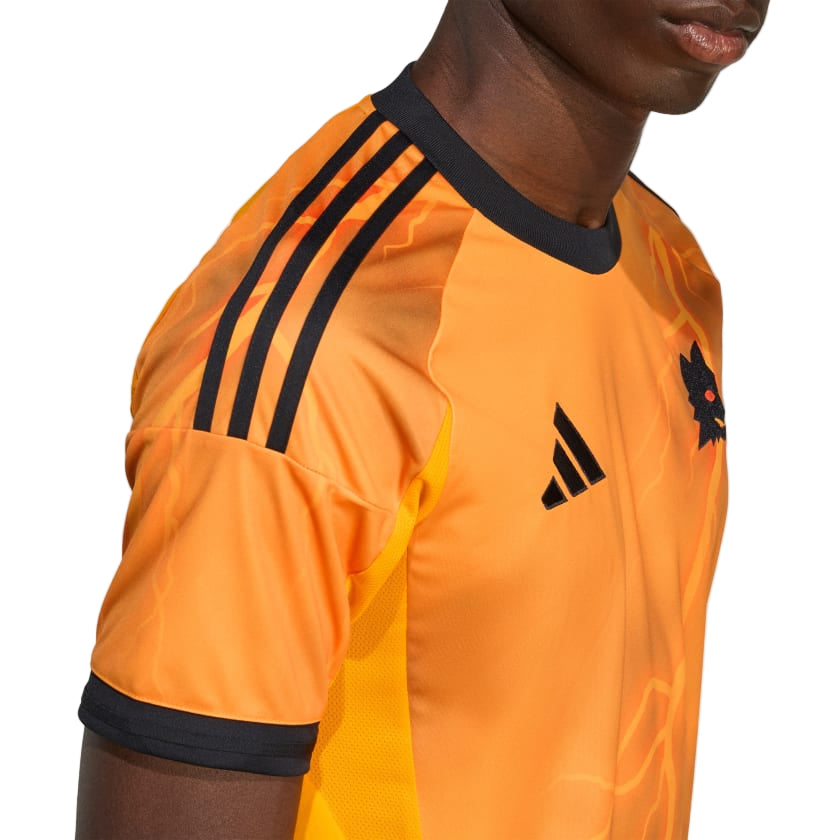 adidas Roma Mario Hermoso Away Jersey w/ Serie A Patch 25/26 (Orange/Black)