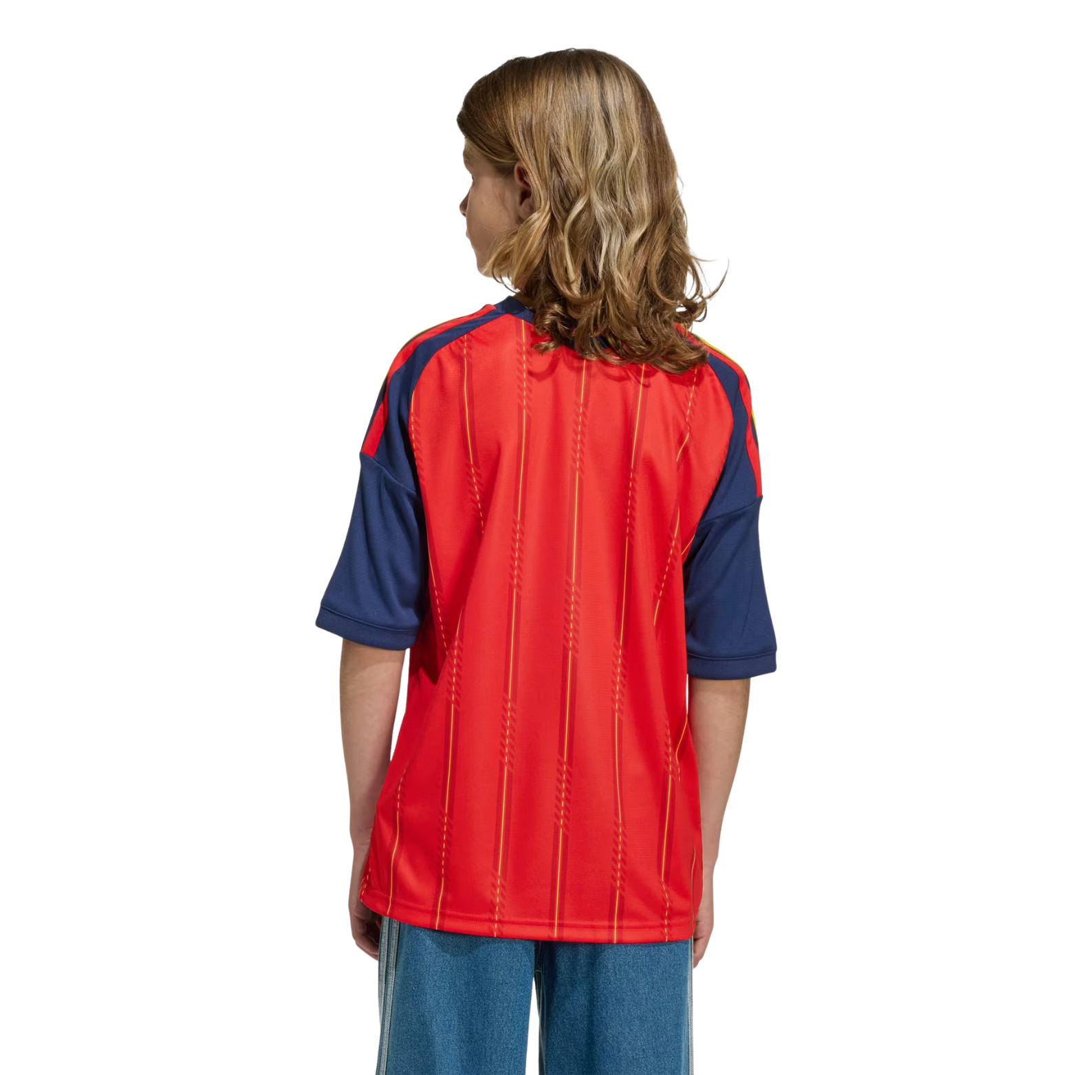 adidas Youth Lamine Yamal Spain World Cup Home Jersey 2026 (Vivid Red)