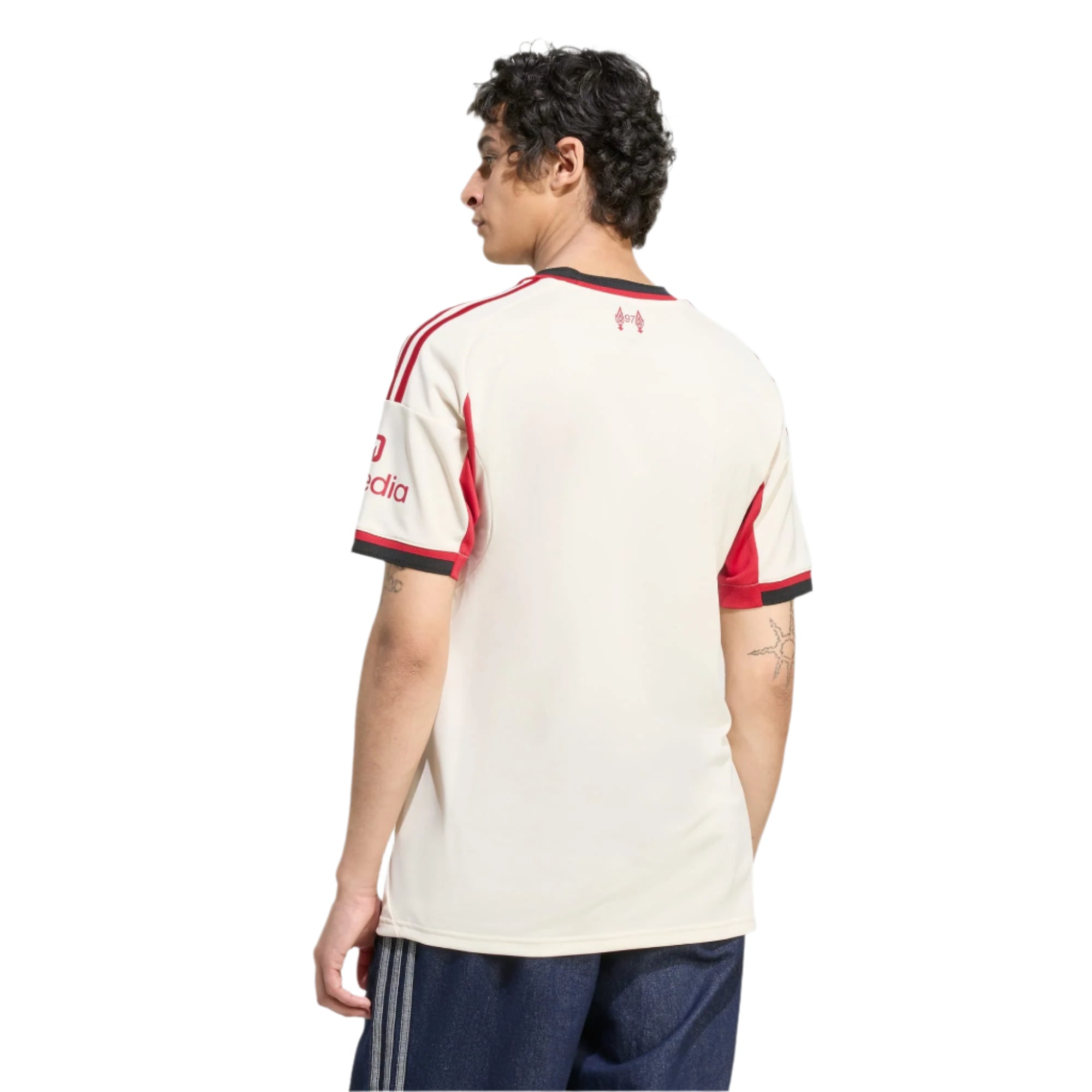 adidas Men's Liverpool Florian Wirtz Away Jersey w/ EPL Champions Patch 25/26 (Wonder White)