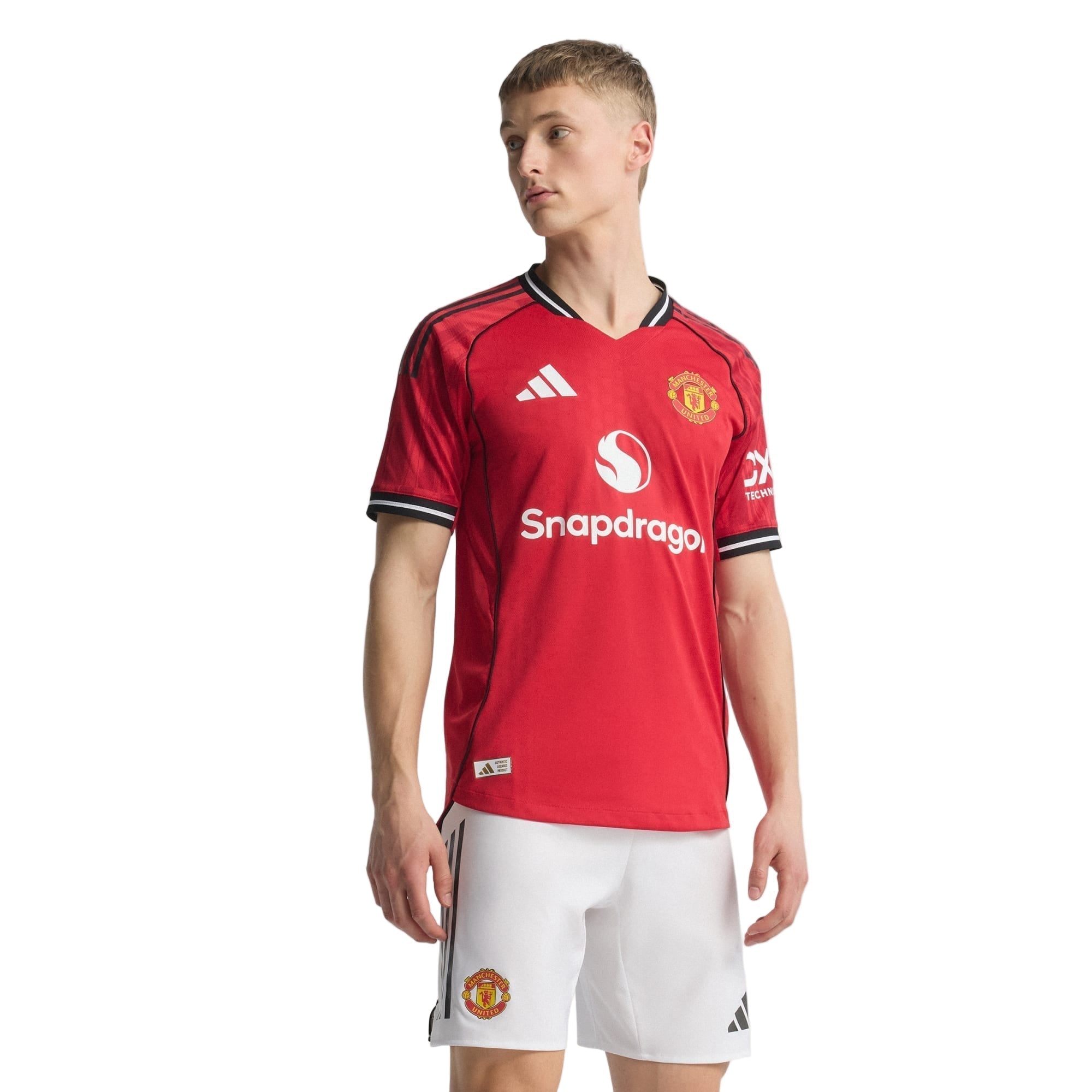 adidas De Ligt Men's Manchester United Authentic Home Jersey 25/26 w/ NRFR + EPL Patch (Red) (Copy)