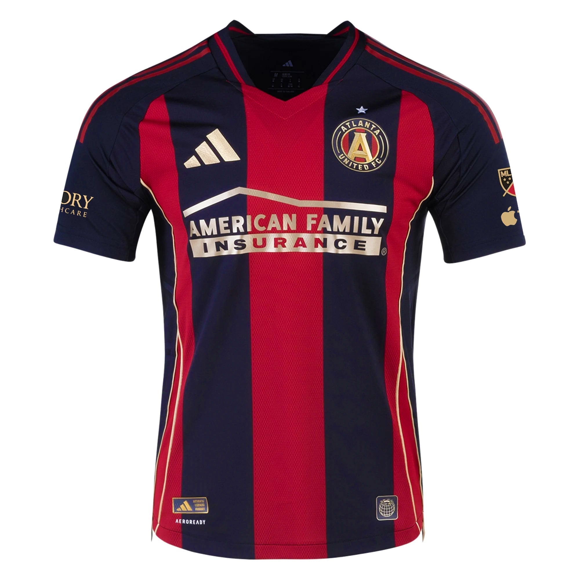 adidas Jamal Thiaré Atlanta United Authentic Home Jersey w/ MLS Patches 25/26 (Red/Black)