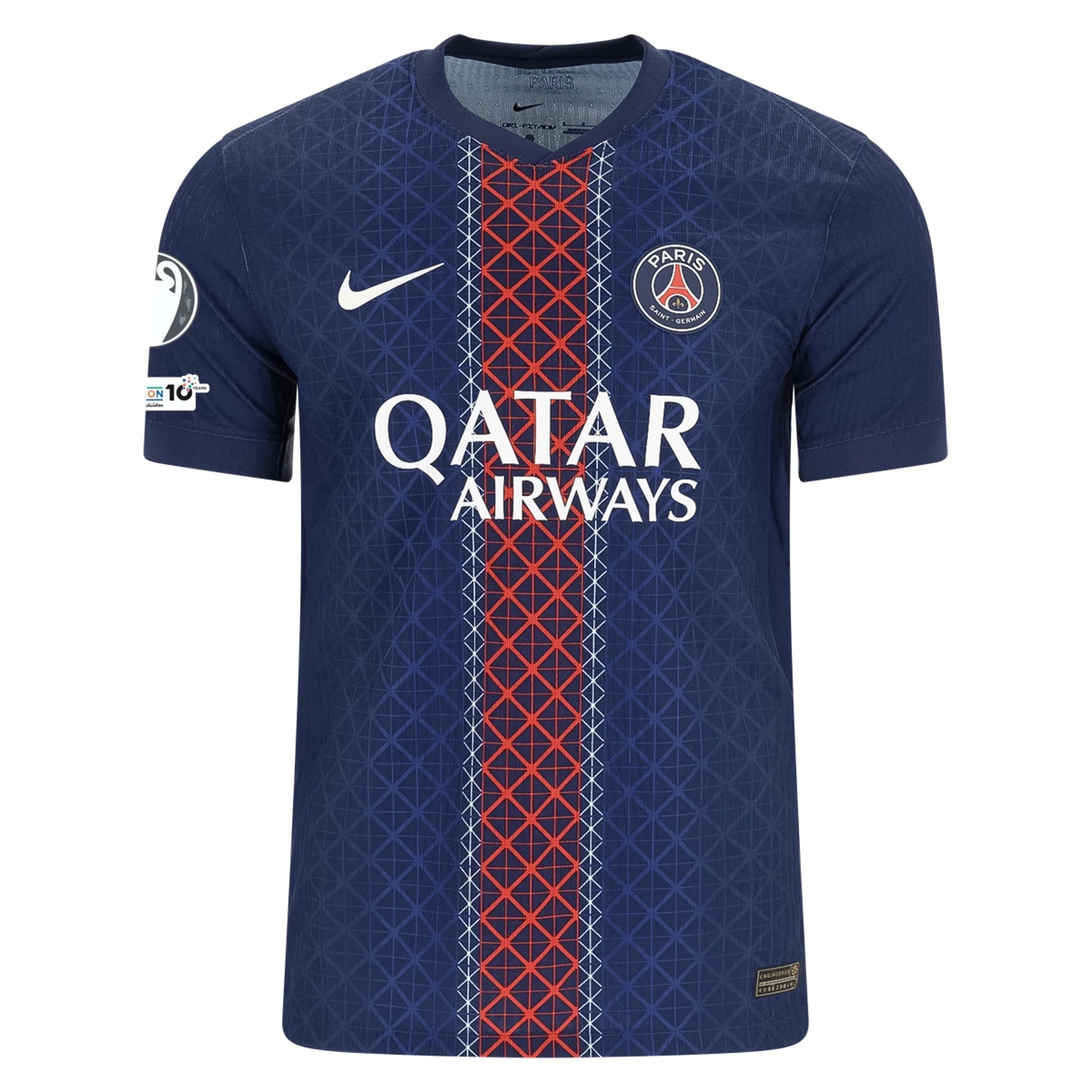 Nike Men's Hakimi Paris Saint-Germain Authentic Home Jersey 25/26 w/ Champions League Patches (Navy)