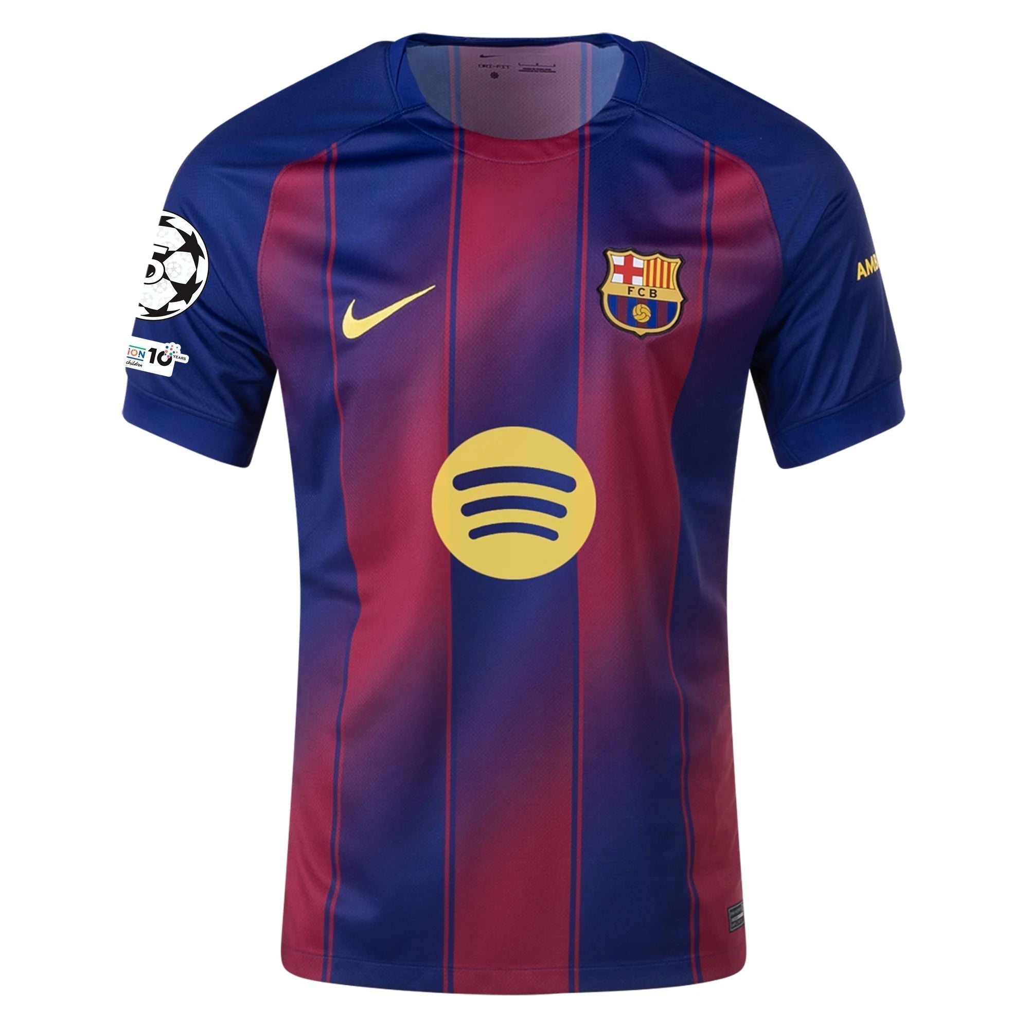 Nike Pau Victor FC Barcelona Home Jersey 25/26 w/ Champions League Patches (Deep Royal Blue/Midwest Gold)