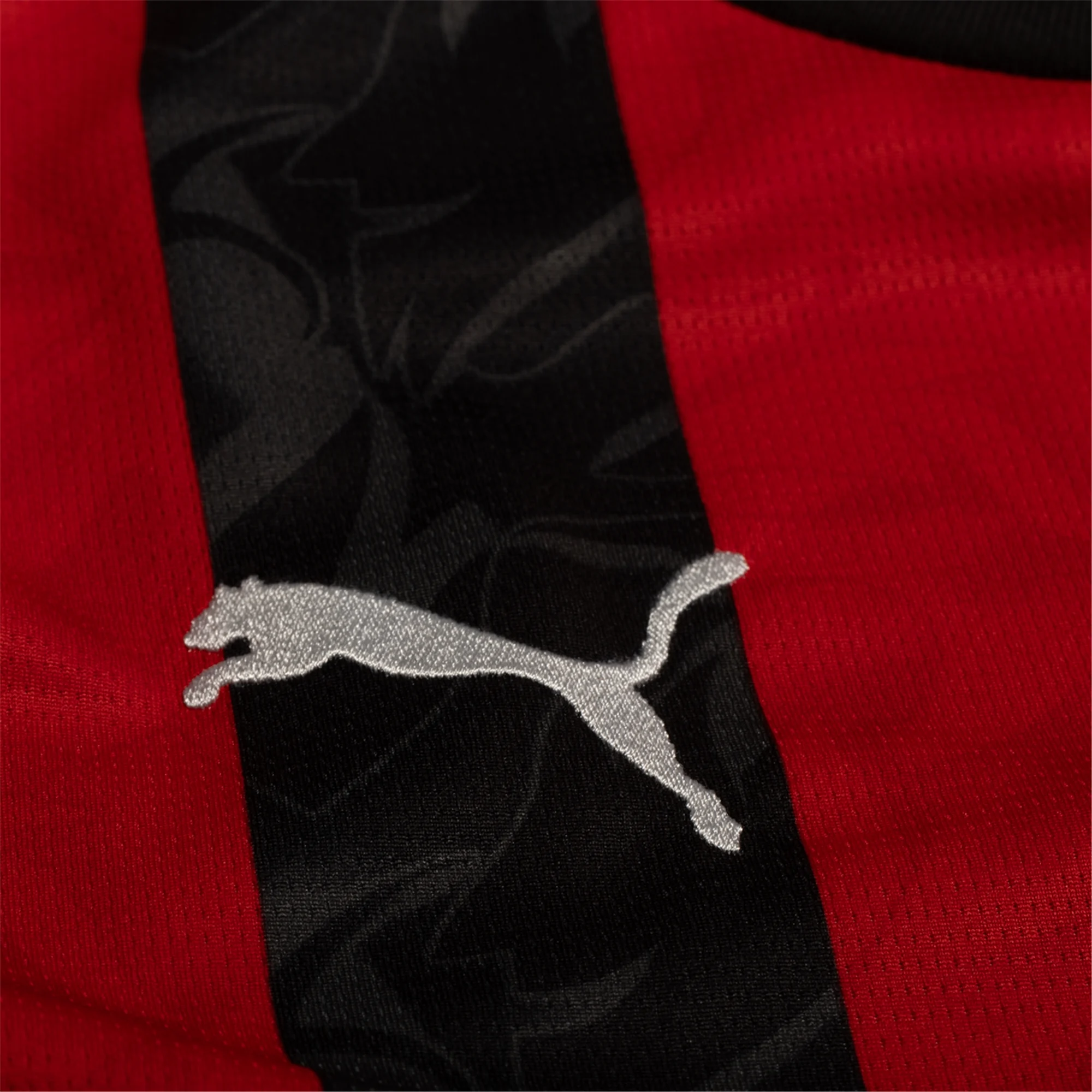 Puma Musah Men's AC Milan Home Jersey w/ Champions League Patches 25/26 (Red/Black)