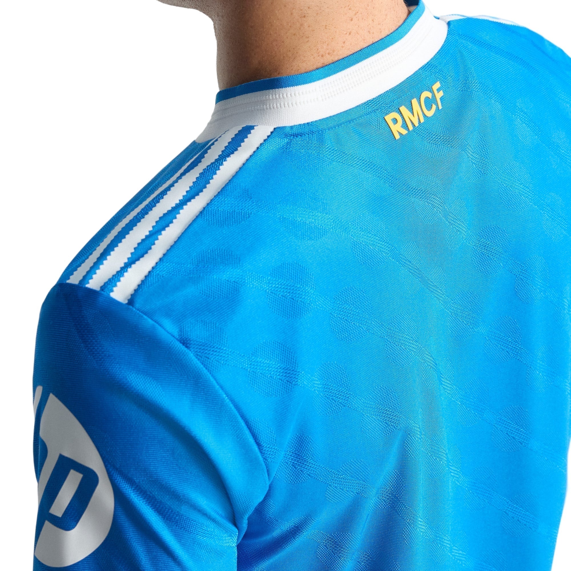 adidas Men's F. Mendy Real Madrid 25/26 Authentic Third Jersey w/ Champions League Patches (Blue)