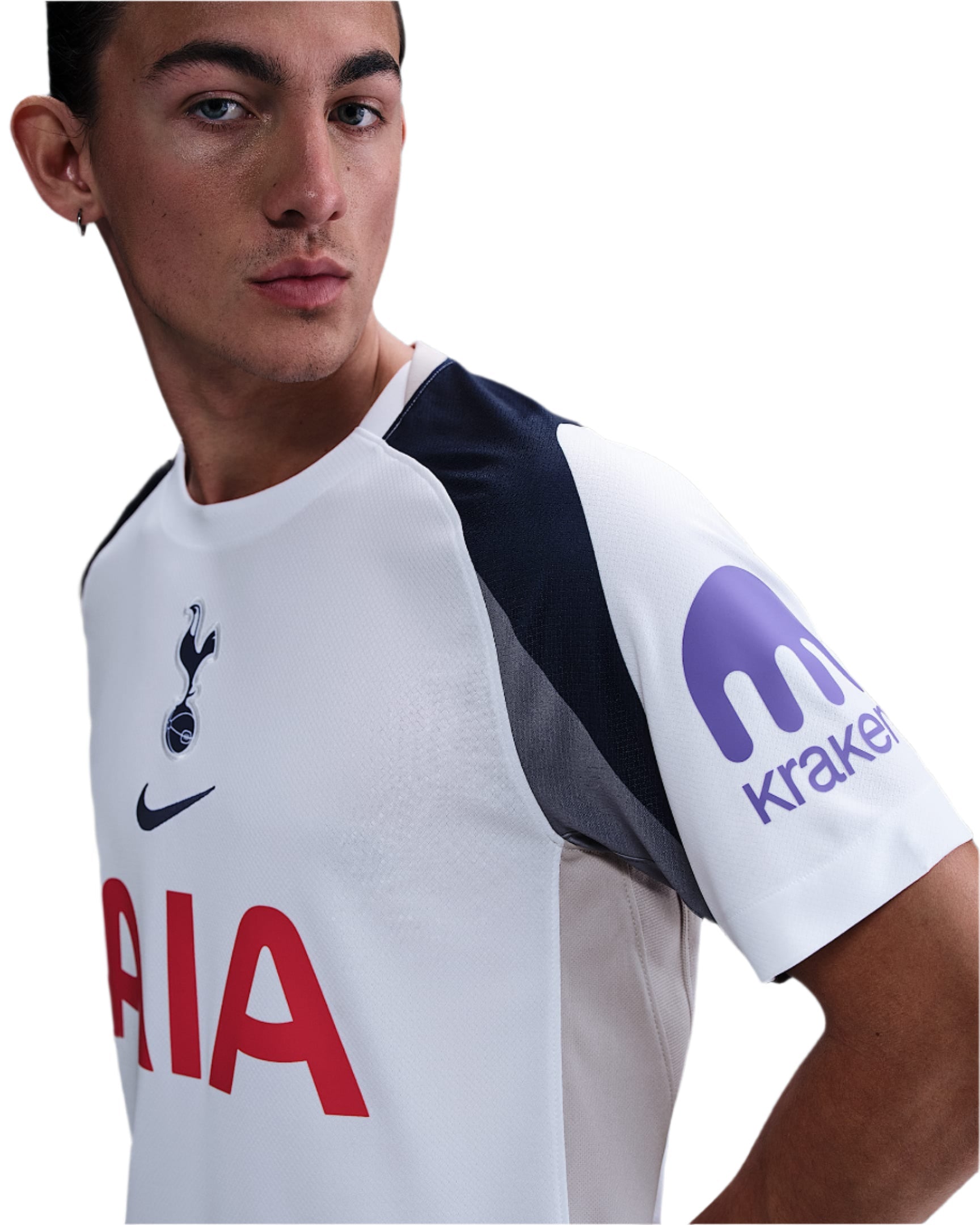 Nike Son Heung-min Tottenham Hotspurs Home Jersey w/ EPL + No Room For Racism Patch 25/26 (White/Iron/Binary Blue)