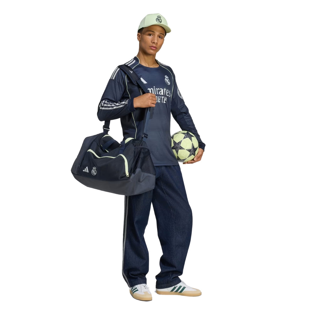 adidas Real Madrid Rodrygo Long Sleeve Away Jersey w/ Champions League Patches 25/26 (Legend Ink)