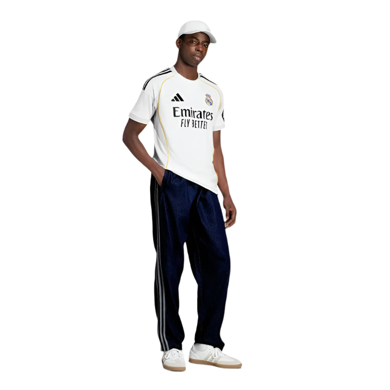 adidas Andriy Lunin Real Madrid 25/26 Home Jersey w/ Champions League Patches (White)