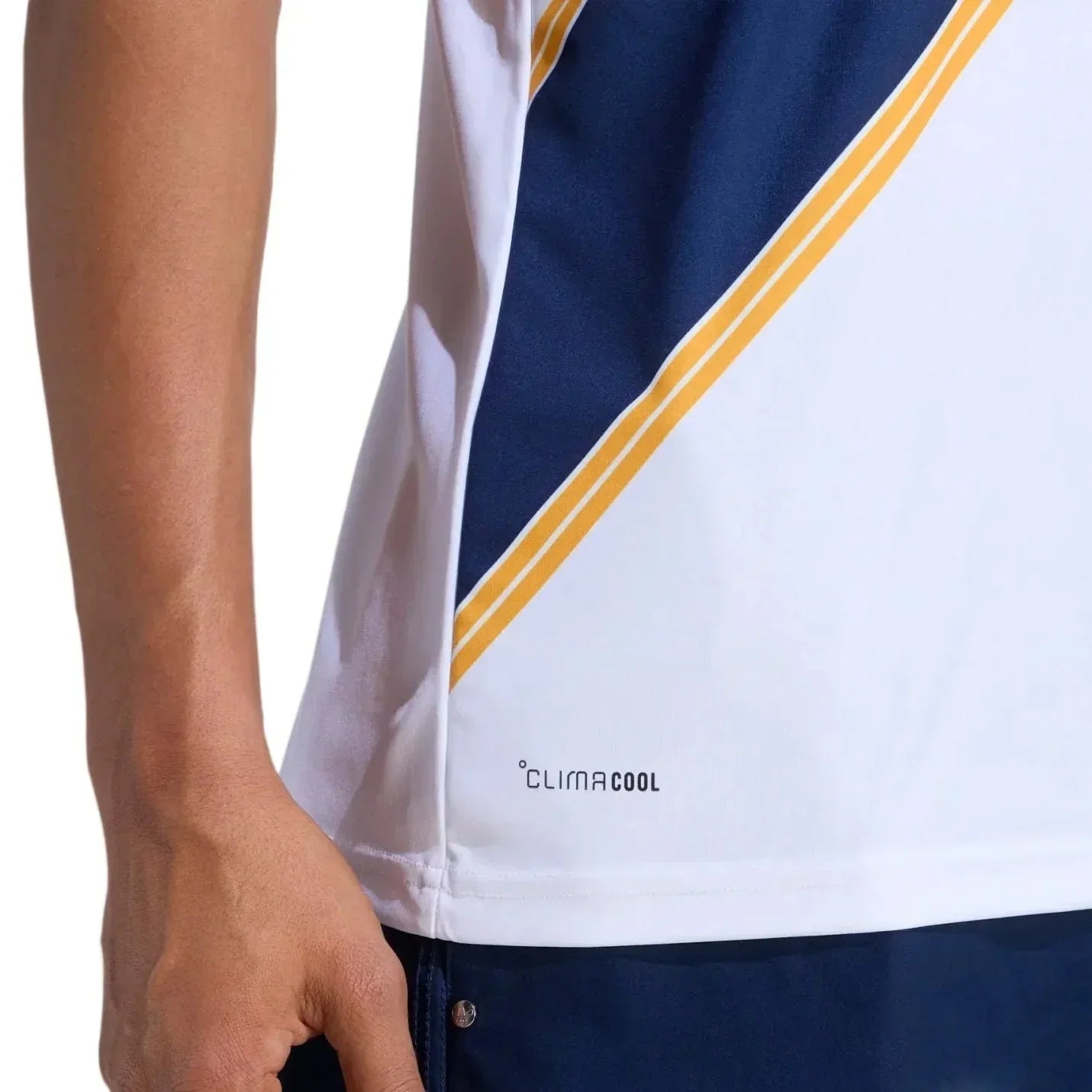 adidas Men's Gabriel Pec LA Galaxy Home Stadium Jersey 26/27 (White)