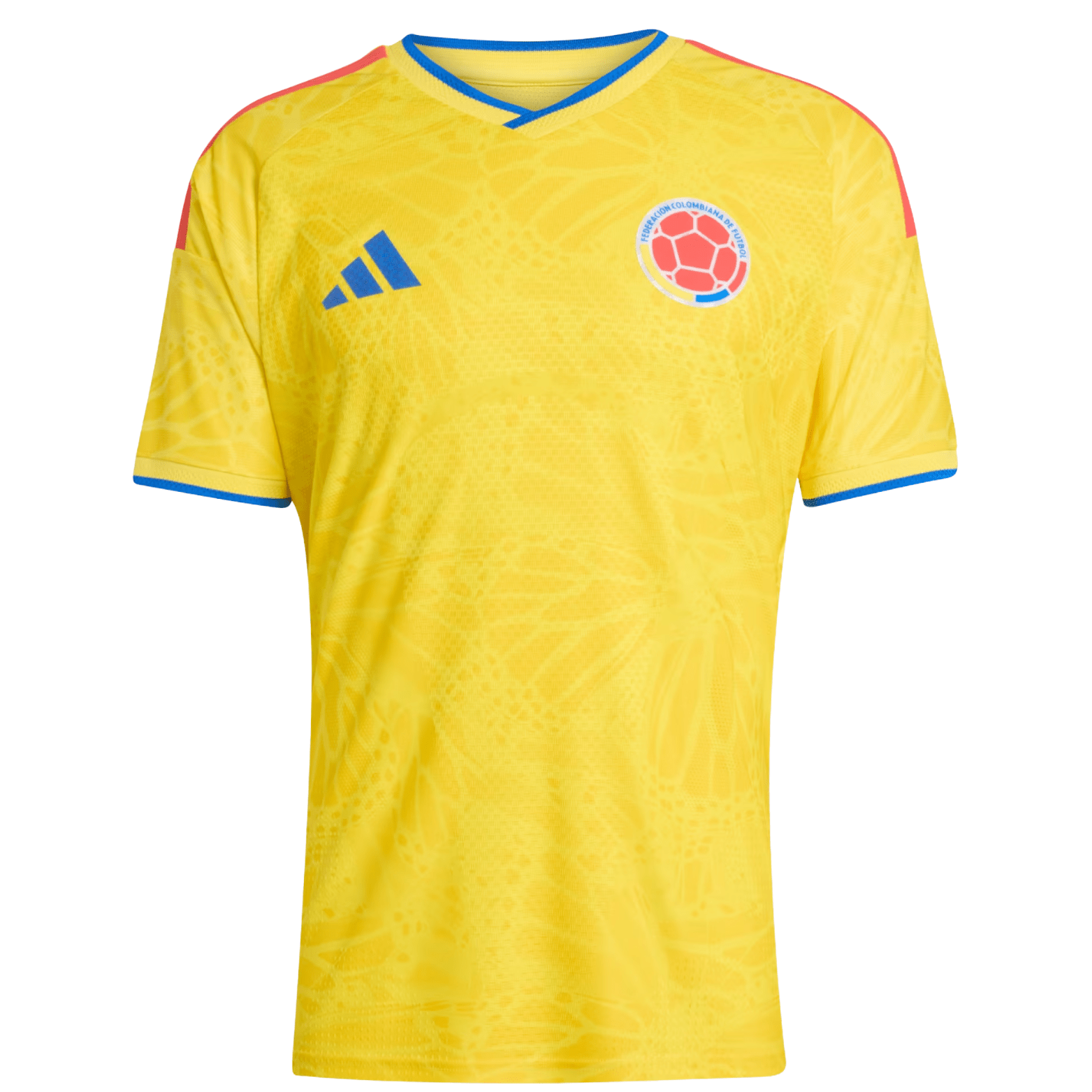 adidas Men's Mojica Colombia 2026 Authentic Home Jersey (Impact Yellow)