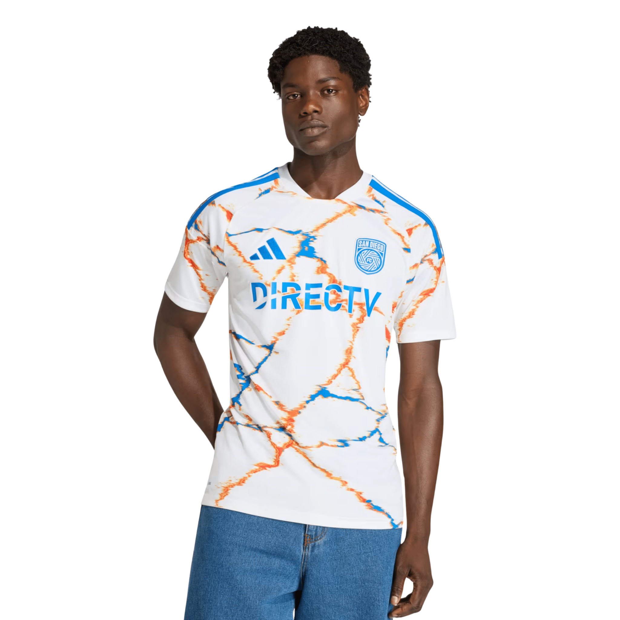 adidas Men's Dos Santos San Diego FC 26/27 Away Stadium Jersey (White)