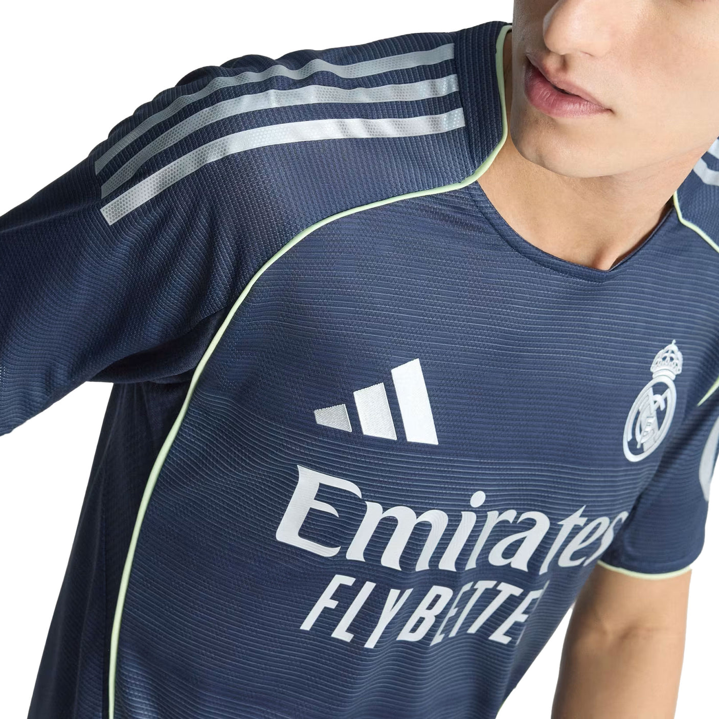 adidas Aurélien Tchouaméni Real Madrid Authentic Away Jersey 25/26 w/ Champions League Patches (Legend Ink