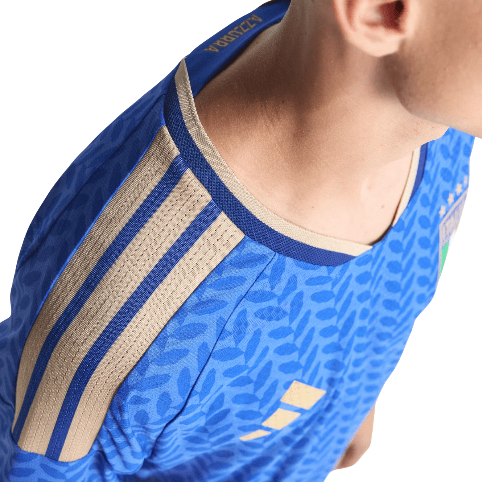 adidas Men's Gatti Italy 2026 Authentic Home Jersey (Bold Blue)
