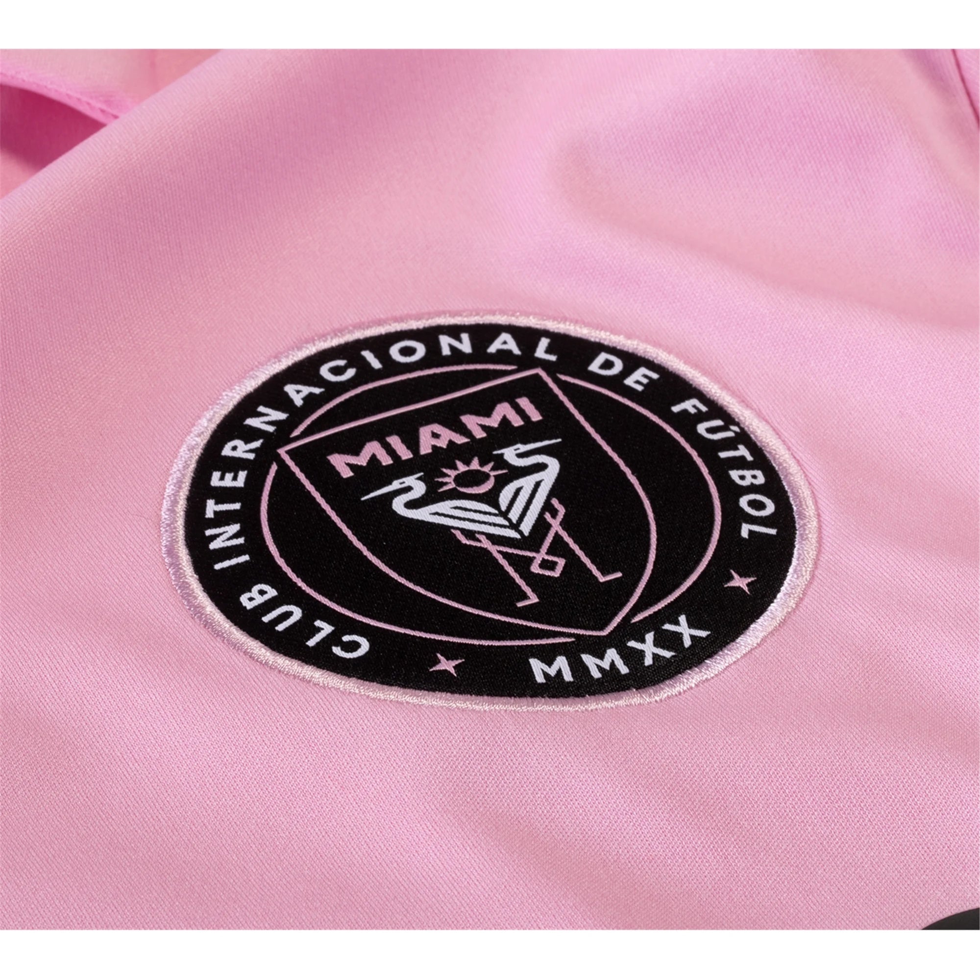adidas Inter Miami Jean Mota Home Jersey 23/24 w/ MLS + Leagues Cup Patch + Match Details (True Pink/Black)