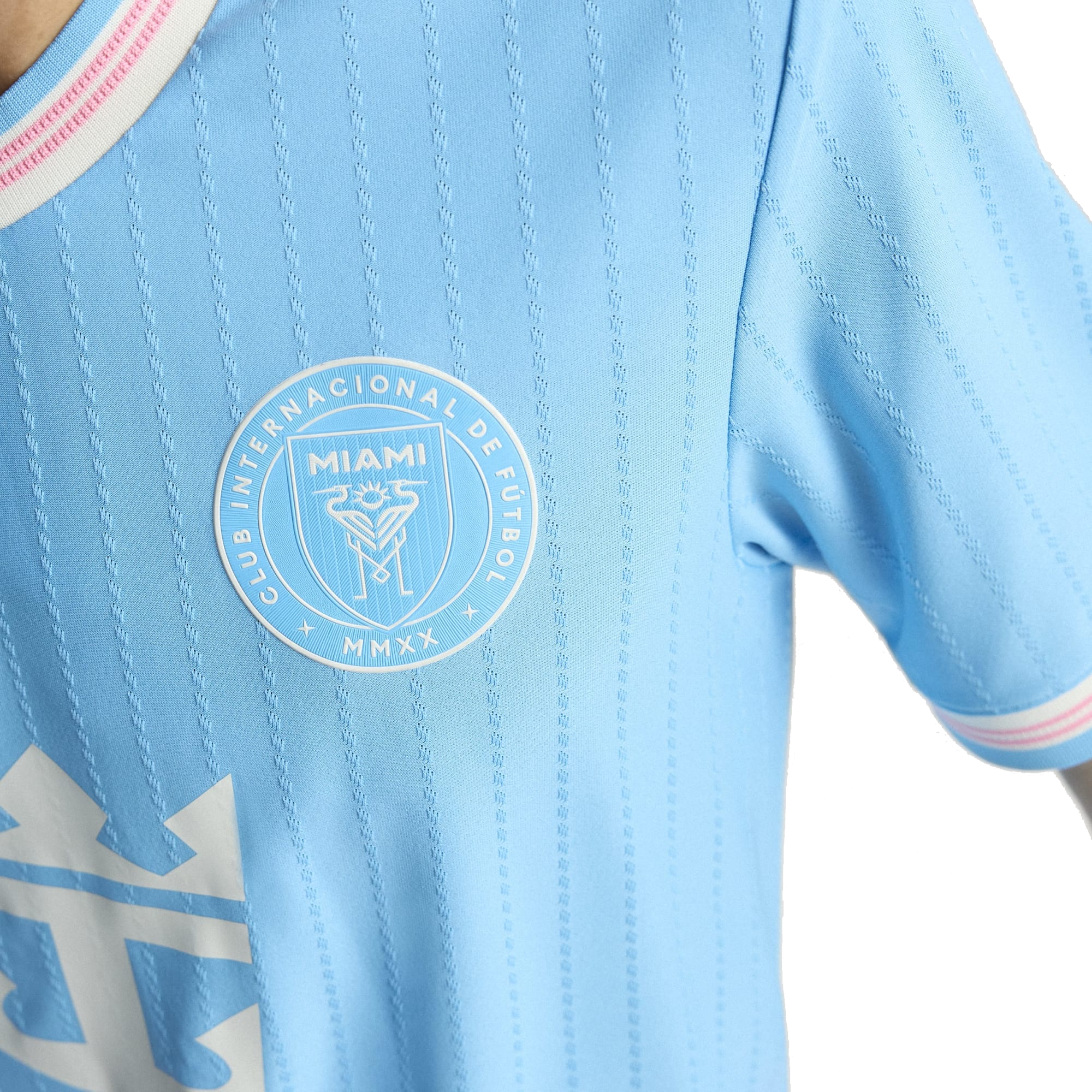 adidas Bright Inter Miami Authentic Third Jersey 25/26 (Blue/Pink)