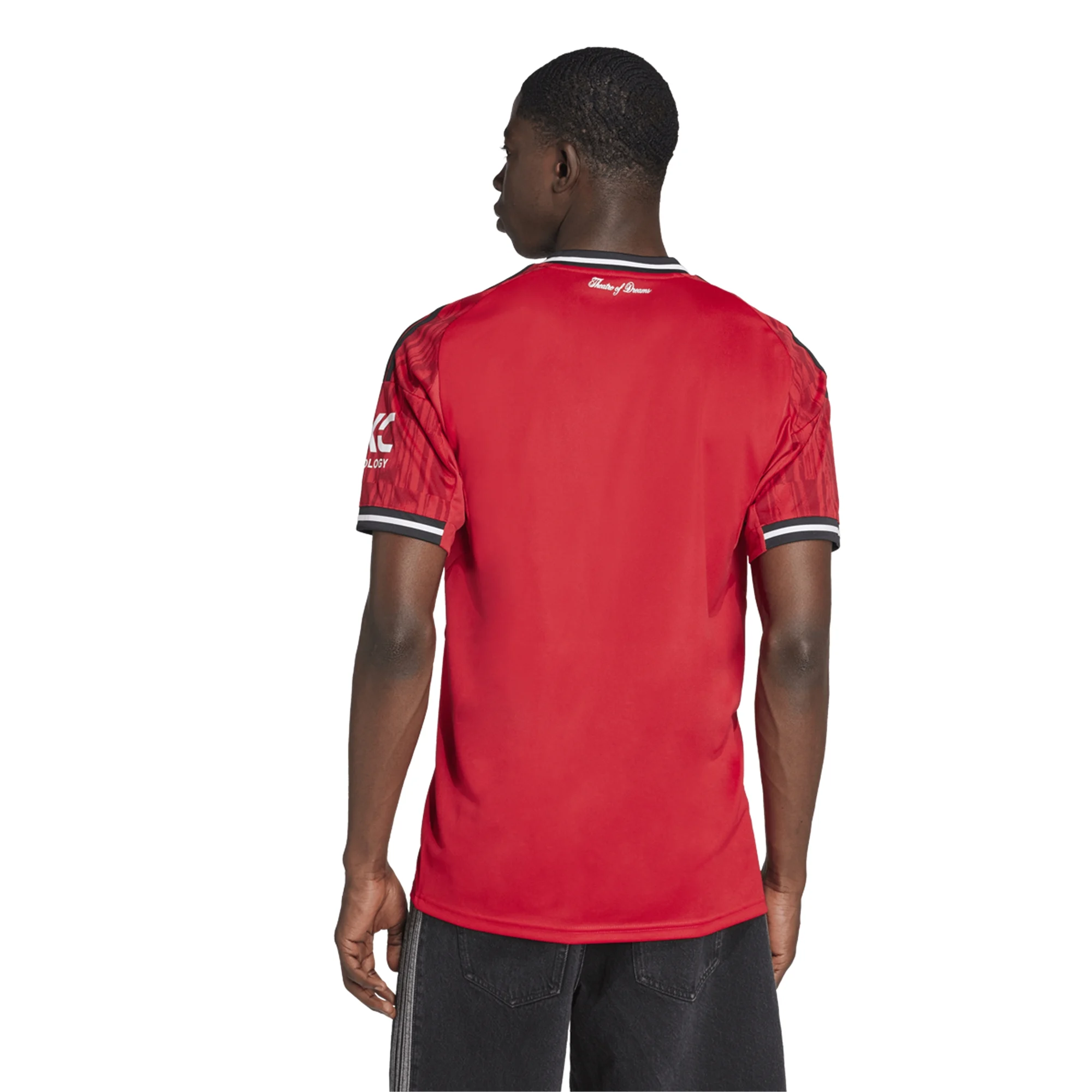 adidas Mainoo Men's Manchester United Home Jersey 25/26 w/ EPL + NRFR Patches (Red)