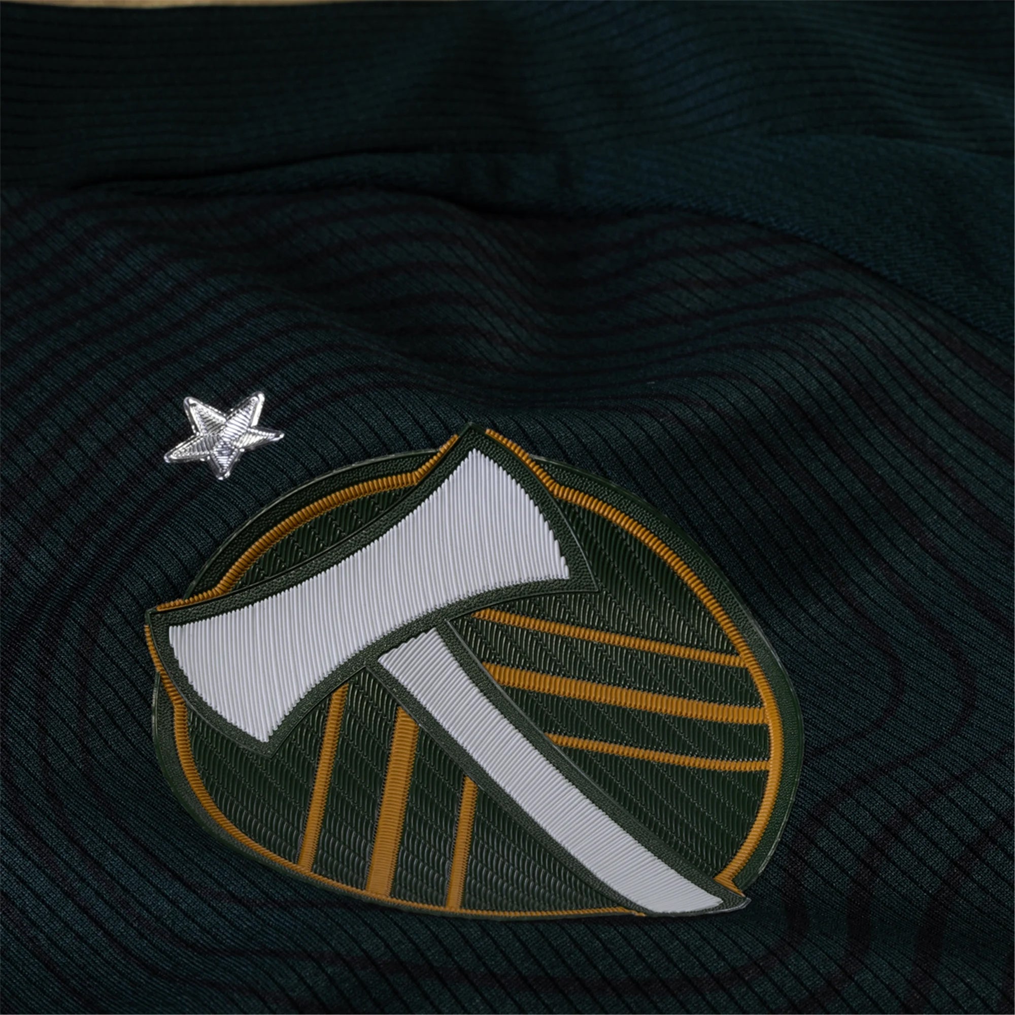 adidas David Da Costa Portland Timbers Authentic Home Jersey w/ MLS & Apple Patch 25/26 (Green/Gold)