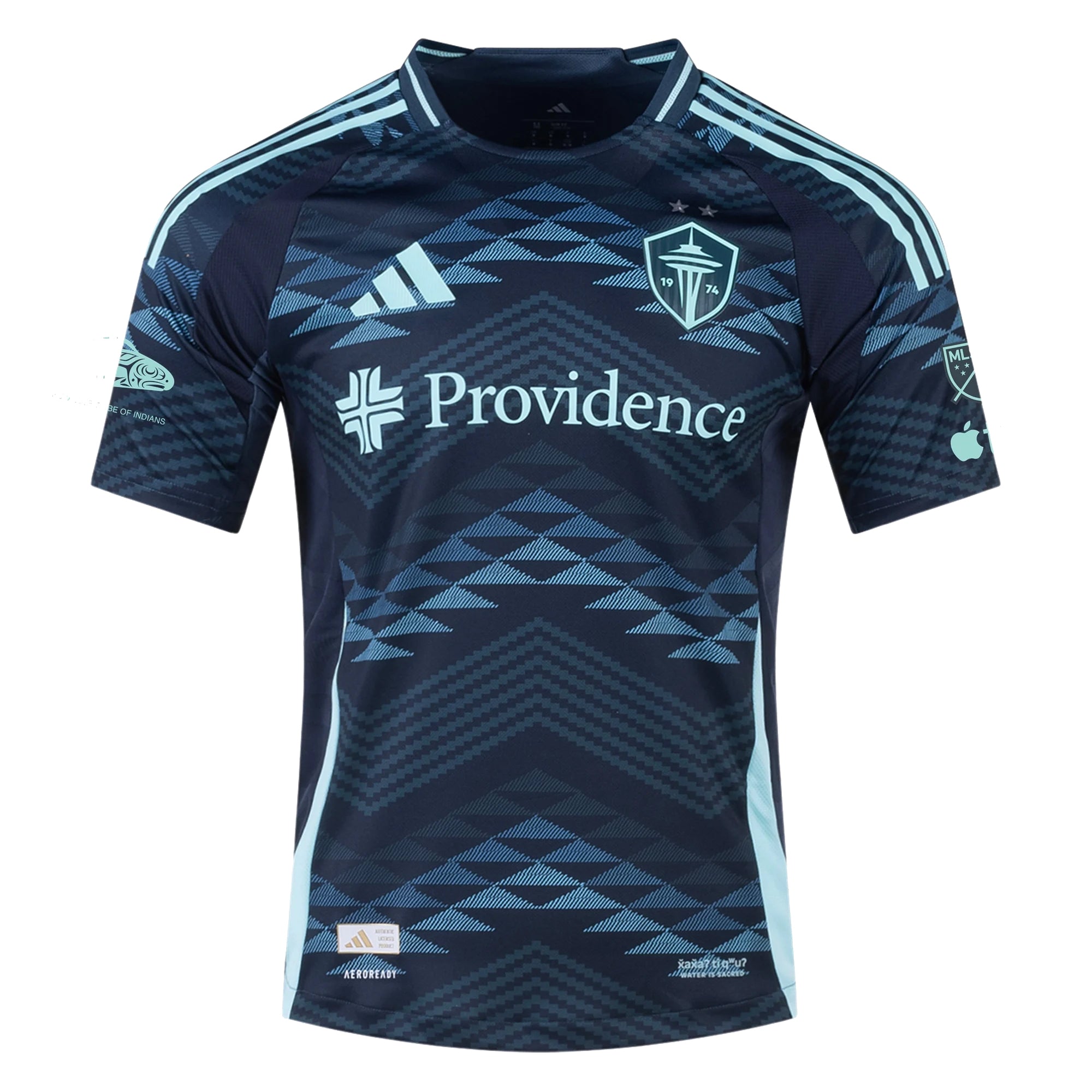 adidas Y. Gomez Andrade Sounders Authentic Away Jersey 25/26 w/ MLS Patches & Sponsor (Aura Ink)