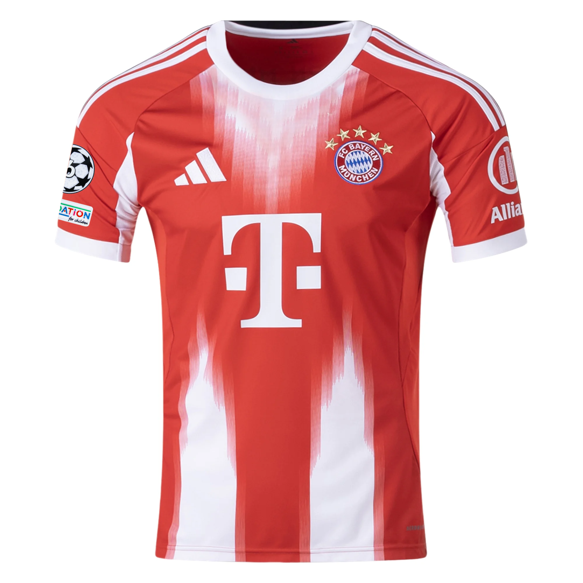adidas Bayern Munich Guerreiro Home Jersey w/ Champions League Patches 25/26 (Red)