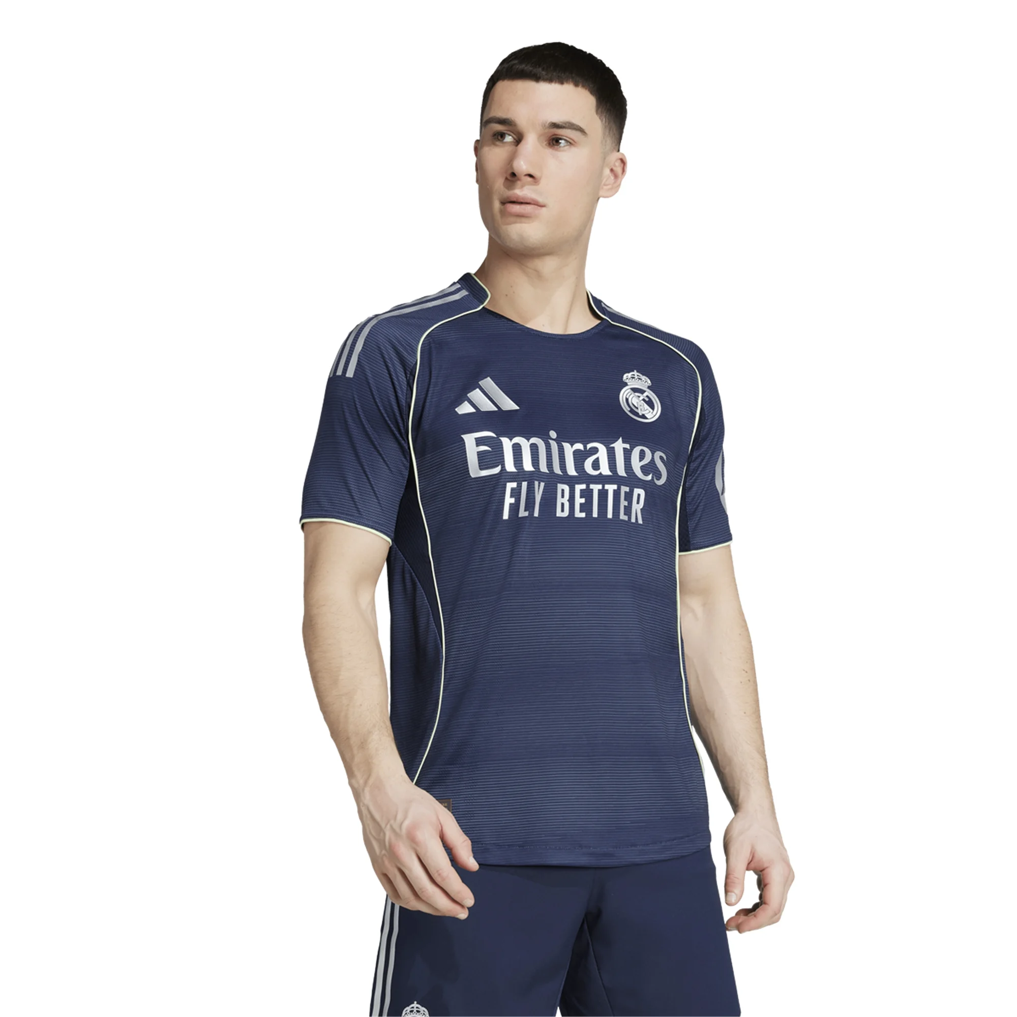 adidas Antonio Rüdiger Real Madrid Authentic Away Jersey 25/26 w/ Champions League Patches (Legend Ink)