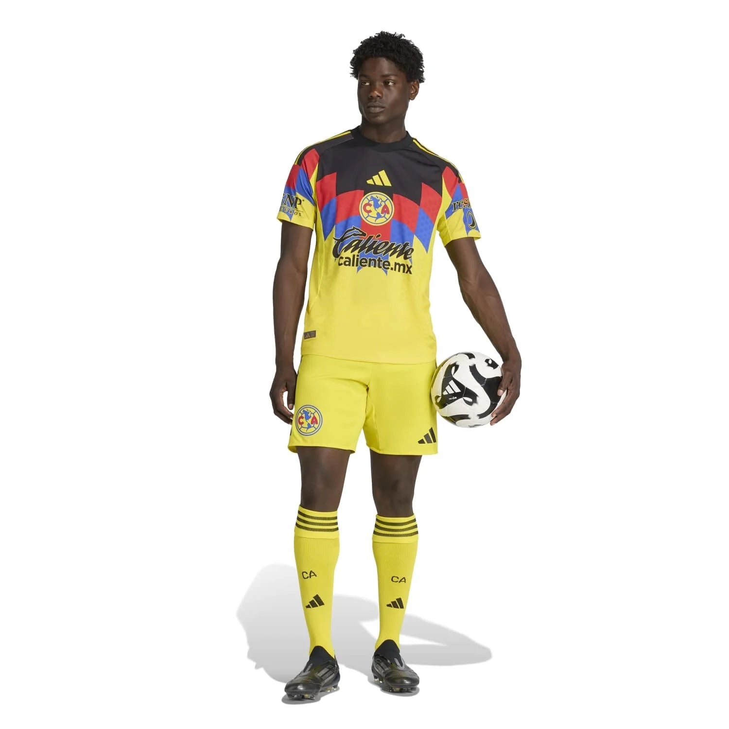 adidas R. Aguirre Men's Club America 25/26 Authentic Home Jersey (Yellow)
