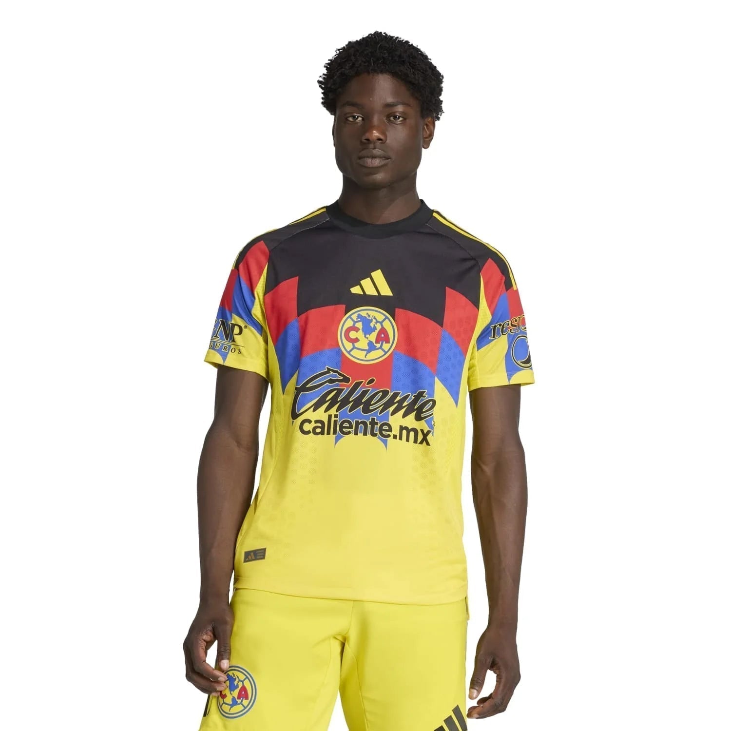 adidas R. Aguirre Men's Club America 25/26 Authentic Home Jersey (Yellow)