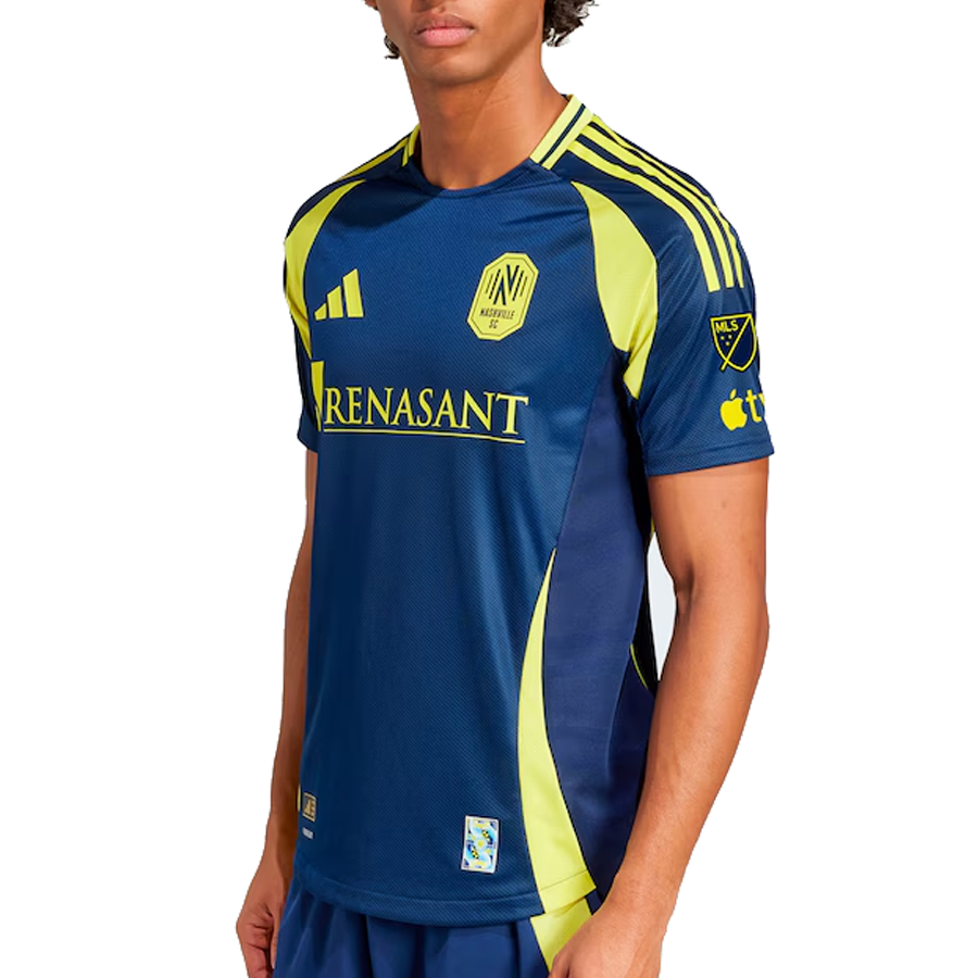 adidas Nashville Authentic Julian Gaines Away Jersey w/ MLS + Apple TV 25/26 (Tena Blue)