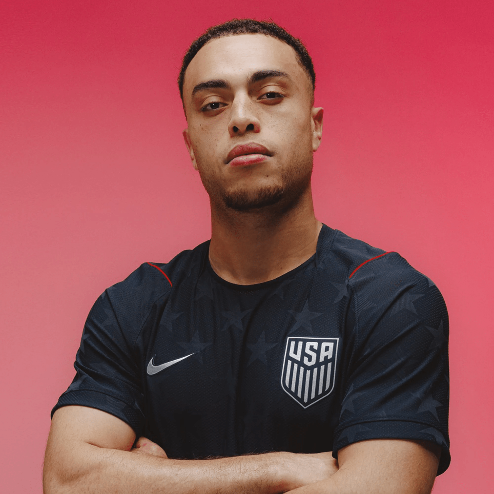 Nike Men's Agyemang United States Match Authentic Away Jersey 2026 (Dark Obsidian/Pure Platinum)