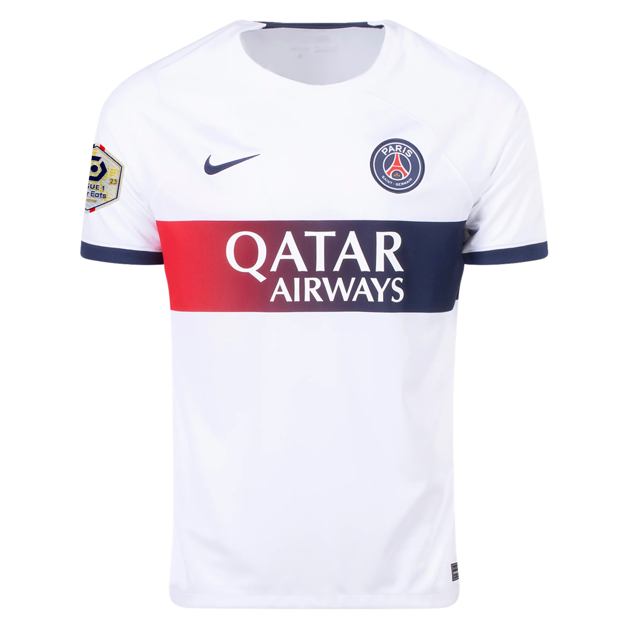 Nike Paris Saint-Germain Lee Kang In Away Jersey w/ Ligue 1 Patch 23/24 (White/Midnight Navy)